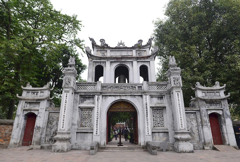 The Temple of Literature, Hanoi’s first university, showcases Vietnam’s rich history